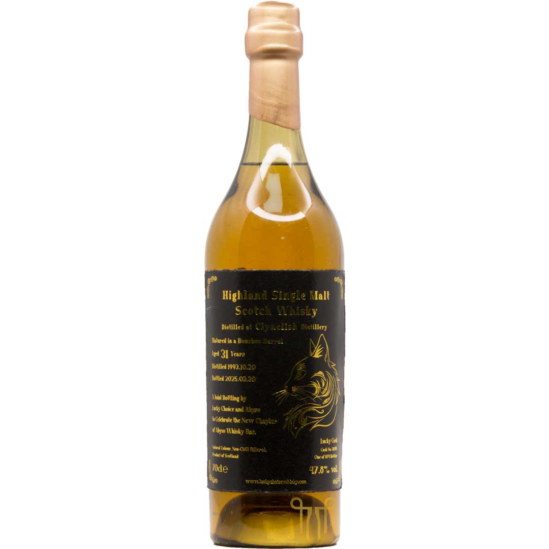 CLYNELISH 31 YEARS OLD FOR ABYSS X LUCKY CHOICE - 1993 VINTAGE - SINGLE MALT SCOTCH WHISKY