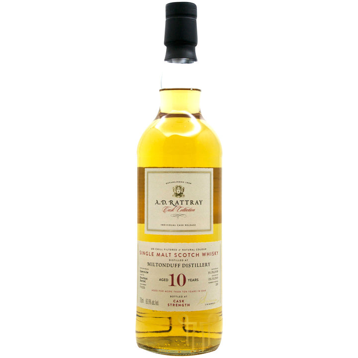 MILTONDUFF 10 YEARS OLD - 2008 VINTAGE - SINGLE MALT SCOTCH WHISKY BY AD RATTRAY