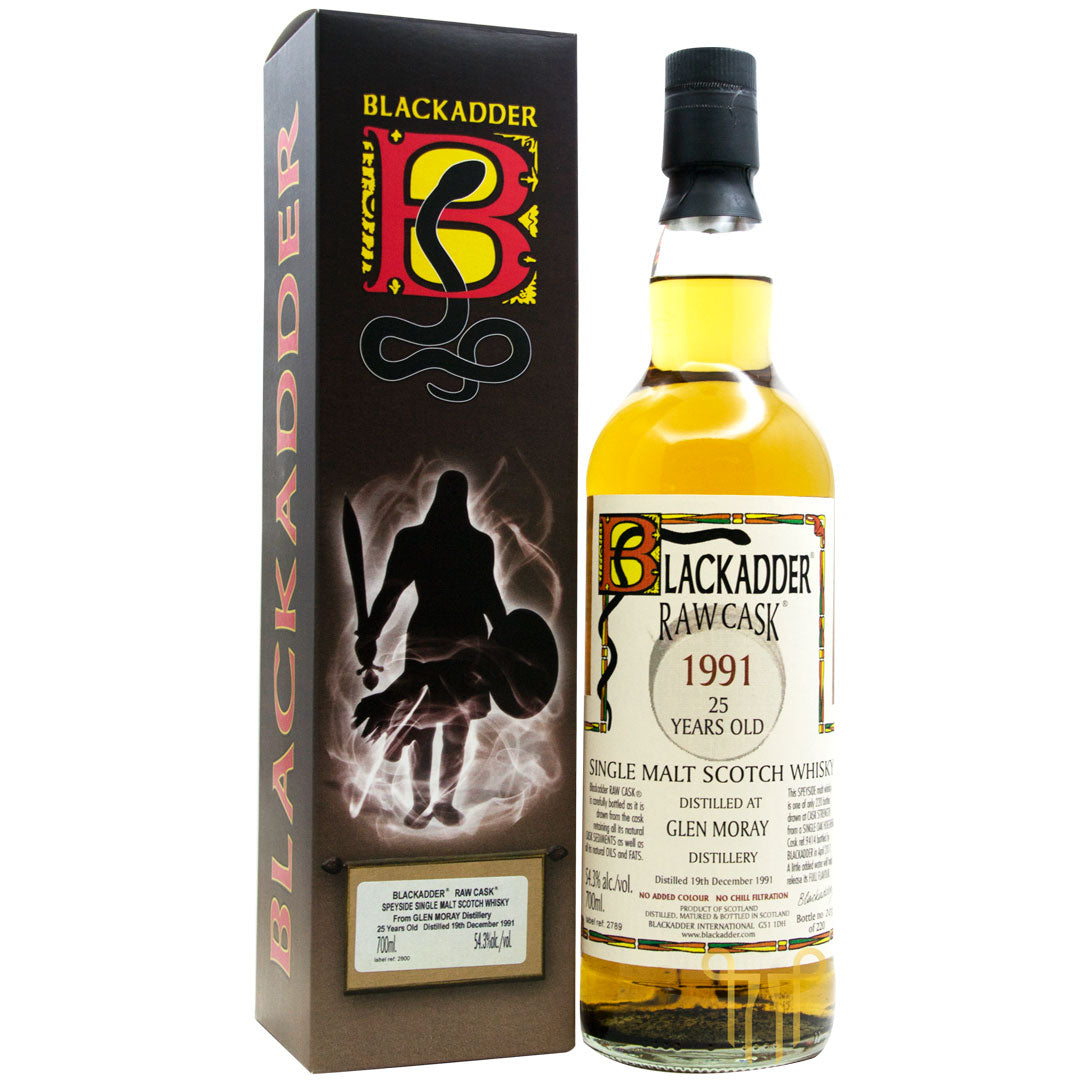 GLEN MORAY 25年 - 1991 VINTAGE - 單一麥芽蘇格蘭威士忌 BY BLACKADDER