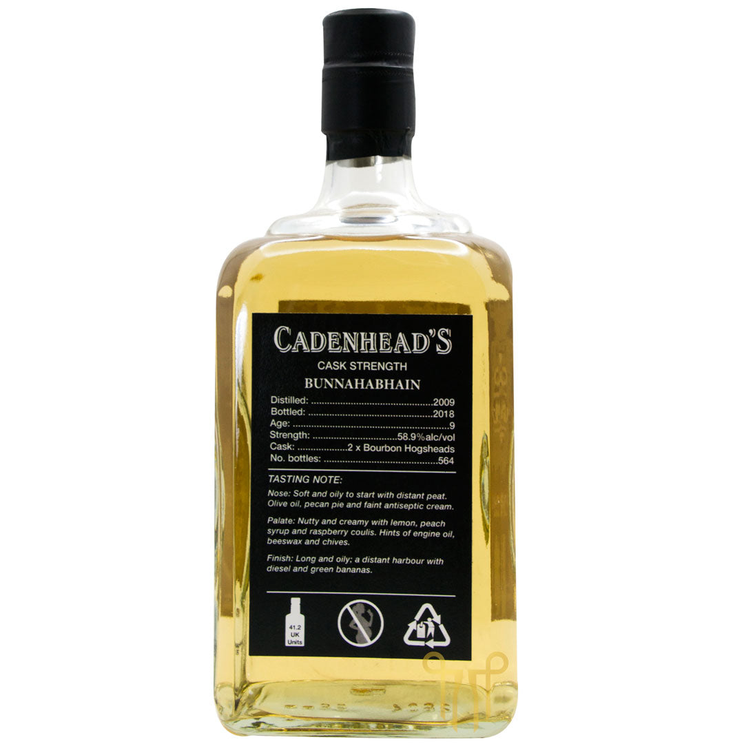 BUNNAHABHAIN 9 YEARS OLD - 2009 VINTAGE - SINGLE MALT SCOTCH WHISKY BY CADENHEAD'S