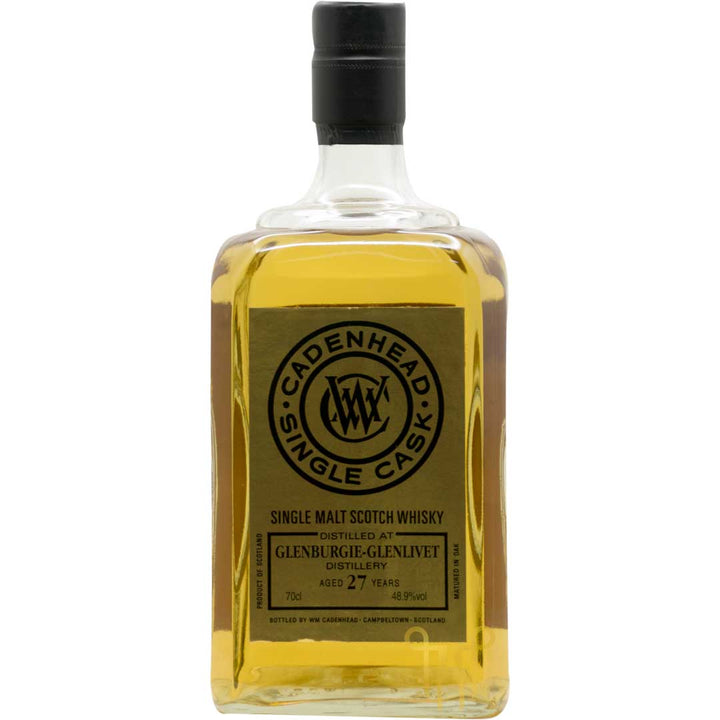GLENBURGIE-GLENLIVET 27 YEARS OLD - 1992 VINTAGE - SINGLE MALT SCOTCH WHISKY BY CADENHEAD&